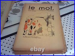 LE MOT revue 1915 E/O COMPLET DE SES 20 N°, P. IRIBE, revue politique satirique