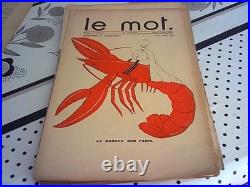 LE MOT revue 1915 E/O COMPLET DE SES 20 N°, P. IRIBE, revue politique satirique