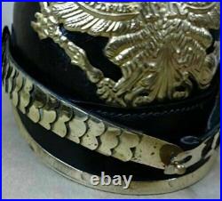 Laiton Cuir Casque Première Guerre Mondiale Allemand Pickelhaube Fr Prussien