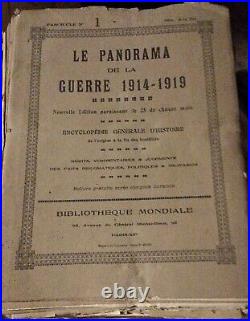 Le panorama de la guerre 1914-1919 bibliotheque mondiale collection compléte