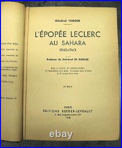 Livre Dédicacé Du Général Ingold à l'Attention Du Général Leclerc