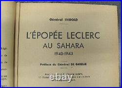 Livre Dédicacé Du Général Ingold à l'Attention Du Général Leclerc