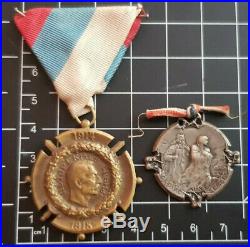 Lot 2 Médailles Serbes 1914 1918 14-18 1ere Guerre Mondiale WW1 WWI Bargas 1916