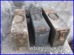 Lot 3 caisses MG 08 / 15 Allemand ww1 bande vide