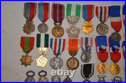 Lot De 33 Medailles Diverses Militaires Et Civiles-certaines Sans Ruban
