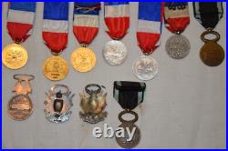 Lot De 33 Medailles Diverses Militaires Et Civiles-certaines Sans Ruban