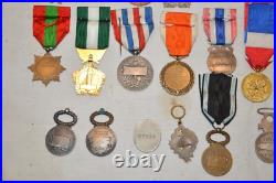 Lot De 33 Medailles Diverses Militaires Et Civiles-certaines Sans Ruban