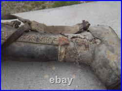 Lot Jambe articulée prothèse de guerre 14/18 (WW1) + béquille équipement militai