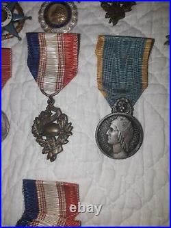 Lot Médailles Travail UNC Marine Education WW1