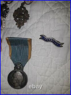 Lot Médailles Travail UNC Marine Education WW1