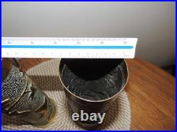 Lot de 2 vases en douilles d'obus 1916 Art des tranchées -1ére Guerre mondiale
