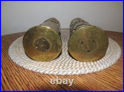 Lot de 2 vases en douilles d'obus 1916 Art des tranchées -1ére Guerre mondiale