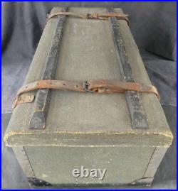 Malle militaire WW1 1914-1918 bois toile de jute rare REF 6037