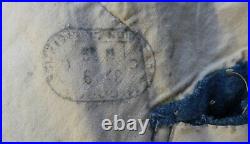 Manteau de cavalerie bleu horizon, boutons argentés d'époque WW1. Poilu