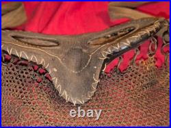 Maque facial tankiste anglais / artillerie spéciale France ww1 cuir métal maille