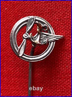 Marine Brevet en argent de l'aéronautique navale 1914 rare