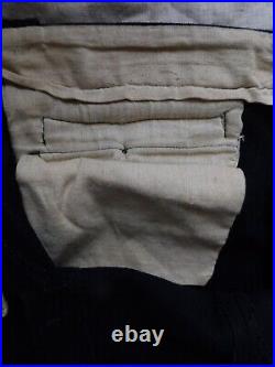 Marine Nationale 14-18 / 39-45 Rare Pantalon A Pont En Laine Bleue