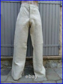 Marine Nationale / Coloniale Pantalon Bourgeron / Toile Rousse 1899 / Travail