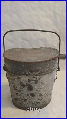 Marmite de campagne française WWI 1914-1918, état vintage