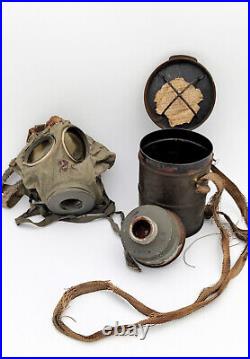 Masque A Gaz Allemand Ww1 Modele 1915 Gummimaske M15 German Gas Mask Tranchee