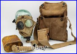 Masque a gaz US M1917 WW1 tranchée 1914-1918 DOUGHBOY VERDUN SOMME NO CASQUE