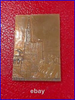 Médaille Bronze Monier Strasbourg WW1 On les a Strasbourg 1918