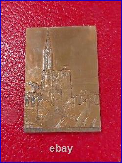 Médaille Bronze Monier Strasbourg WW1 On les a Strasbourg 1918