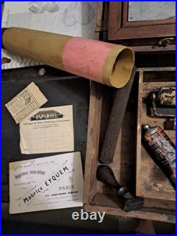 Militaire 1909 Limographe Eyquem / Cyclostyle Gestetner Complet avec Archives