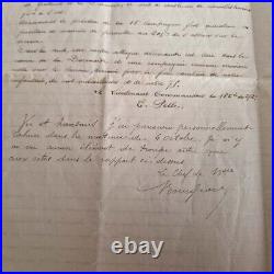 Militaire 1915 lettre authenthique rapport Lt Pelle Cdt 18° Cie 272 R. I Tahure