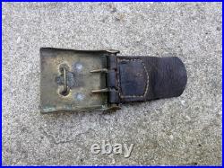 Militaria Boucle Ceinturon Allemand Prusse Avec Palette