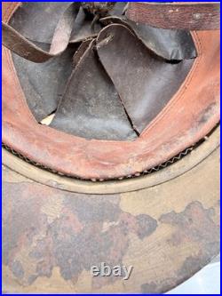 Militaria Casque Adrian Troupe Affique Moutarde Et Nominatif Ww1
