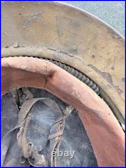 Militaria Casque Adrian Troupe Affique Moutarde Et Nominatif Ww1