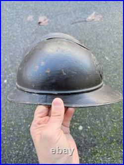 Militaria Casque Adrian Ww1 Belgique 13° De Ligne