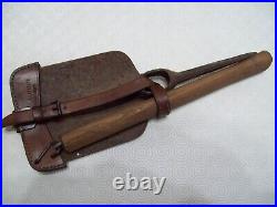 Militaria ww1 pique pioche seurre mdle 1909 avec étui cuir poilu tranchée 14/18