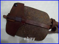 Militaria ww1 pique pioche seurre mdle 1909 avec étui cuir poilu tranchée 14/18