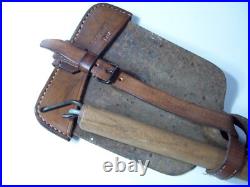 Militaria ww1 pique pioche seurre mdle 1909 avec étui cuir poilu tranchée 14/18
