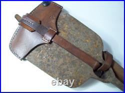 Militaria ww1 pique pioche seurre mdle 1909 avec étui cuir poilu tranchée 14/18