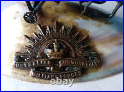 Montage Militaria, Arts des Tranchées Armée Australienne, 1ère Guerre Mondiale