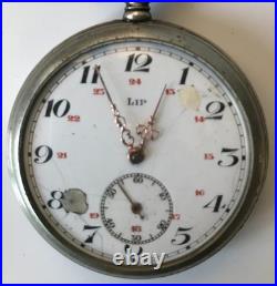 Montre Lip Souvenir Grande Guerre 14-18 Compagnie Du Gaz De Lyon Militaria Wwi
