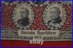 Mouchoir Allemand 1914/1918-deutsche Heerführer 1914-marechaux-generaux-amiraux Mouchoir Allemand 1914/1918-deutsche Heerführer 1914-marechaux-generaux-amiraux