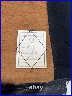 NEUF Veston en cuir paletot tankiste chars AS Aéronautique Militaire Air 14-18