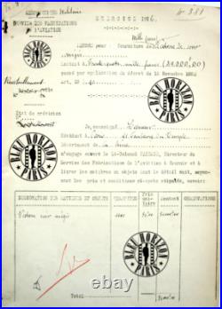 NEUF Veston en cuir paletot tankiste chars AS Aéronautique Militaire Air 14-18