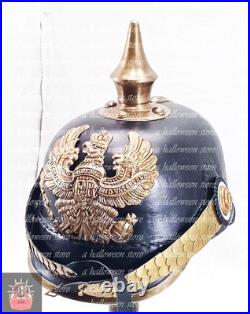 Nouveau modèle 1895 reproduction prussienne Pickelhaube casque allemand en