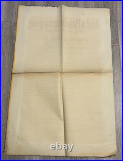 ORIGINAL WK Plakat Nürnberg 1916 Brot Fleisch Eier Rationierung Bekanntmachung