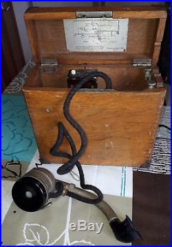 Old German military phone KAMMERER Téléphone allemand militaire WW1 WW2 WH 39-45