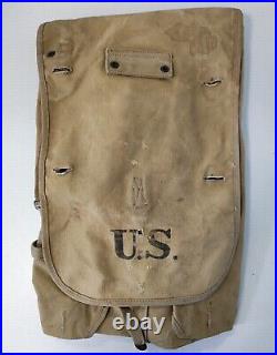 Original WW1 WW2 sac à dos US M10 de 1918 havresac haversack M1910 M-1910 M28