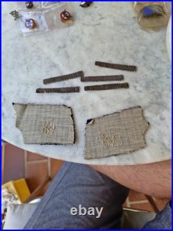 Paire Pattes De Col Troupe 18ème Regiment D'infanterue Ww1 Rare Fort Verdun