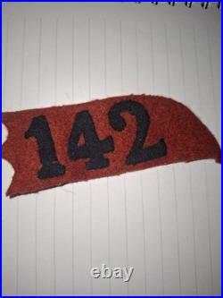 Paire Pattes De Col Troupe Poilu Ww1 Tranchee Rare Verdun 142 RI Lodeve Mande