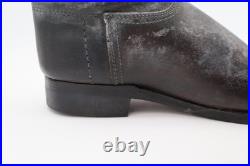 Paire de bottes en cuir-modèle militaire allemand WW1/WW2, ressemelées, P43