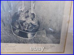 Paire de gravures Patriotiques WW1 circa 1917